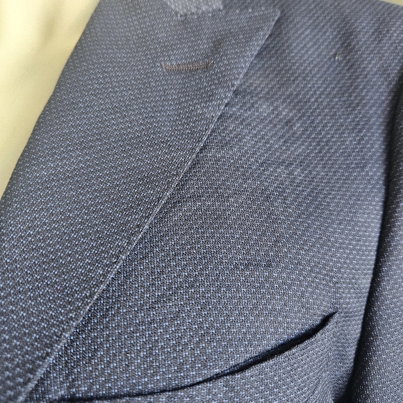 Tailor Italian Wear Men Blue Loro Piana Merino Wool Blazer Made In Italy Size 48 - Picture 6 of 16